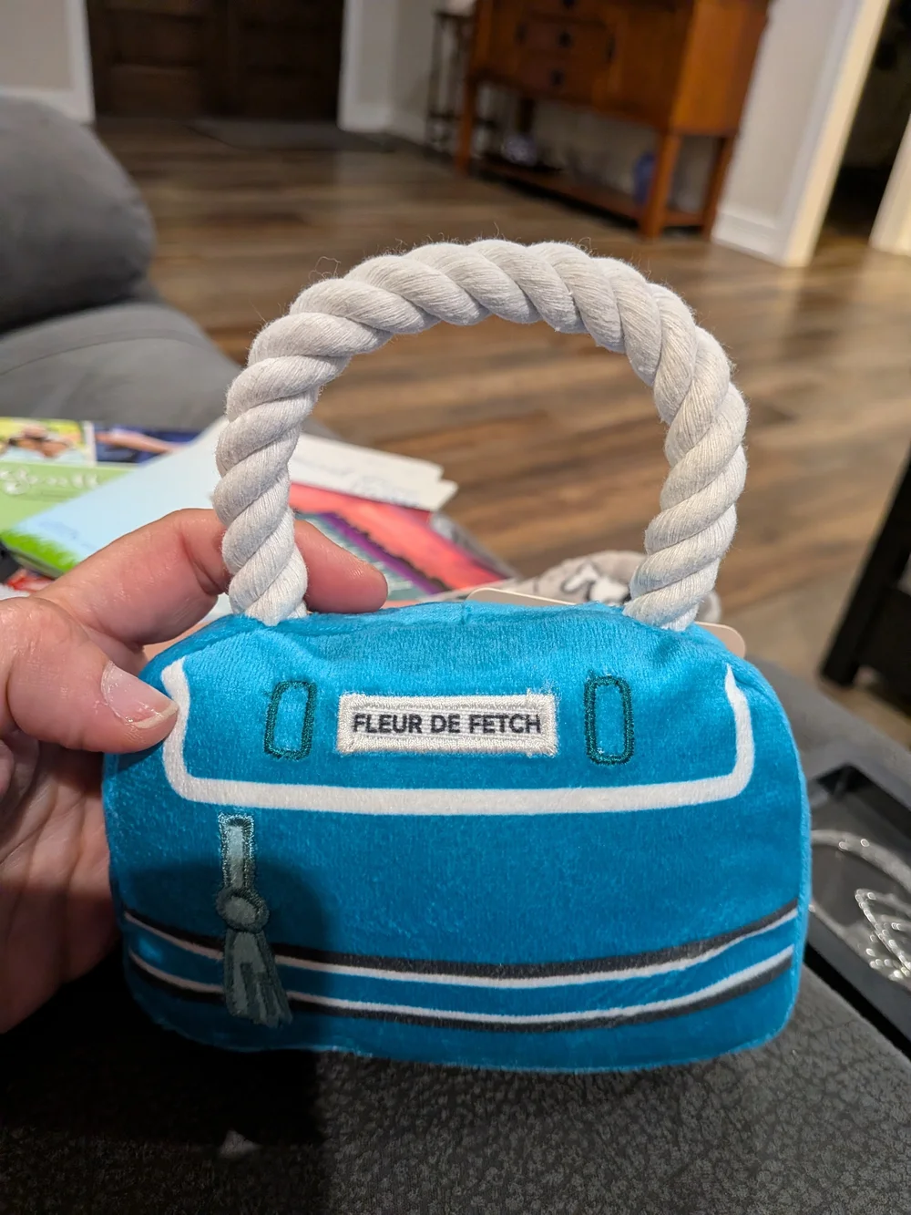 CALLIE DESIGNER SQUEK blue Purse‎ Toy UNIPAW